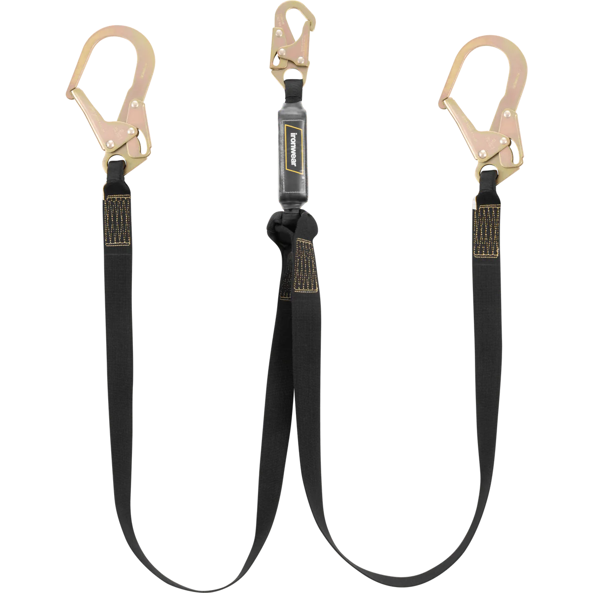 6' Twin Leg Lanyard w/ External Shock Pack & Rebar Hooks