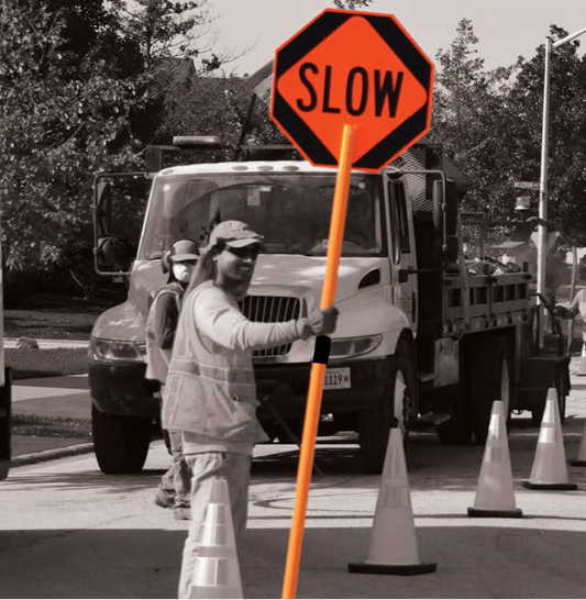 81" Handle for Stop/Slow Signs