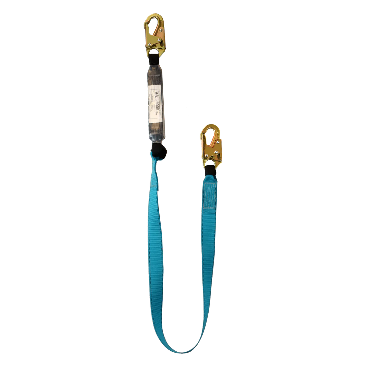 6' Single Leg Lanyard w/ External Shock Pack
