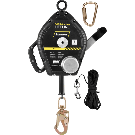 Ironwear 60’ Confined Space 3-Way Self Retracting Lifeline